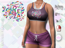 CARNAVAL - TANK TOP & SHORTS - PURPLE