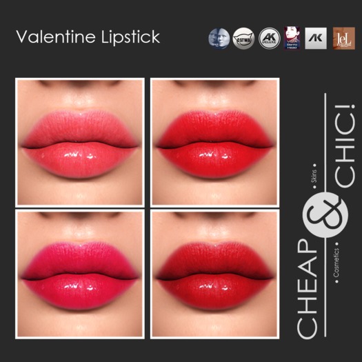 Second Life Marketplace Cheap & Chic! Valentine Lipstick appliers