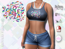 CARNAVAL - TANK TOP & SHORTS - BLUE