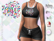 CARNAVAL - TANK TOP & SHORTS - BLACK