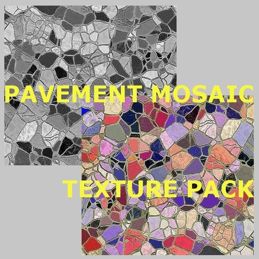 Pavement mosaic texture pack