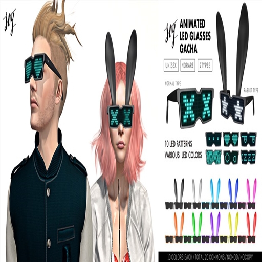 Soy. LED Glasses [Rabbit-Yellow] boxed