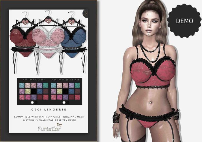 :::DEMO:::[FurtaCor Female] Ceci Lingerie