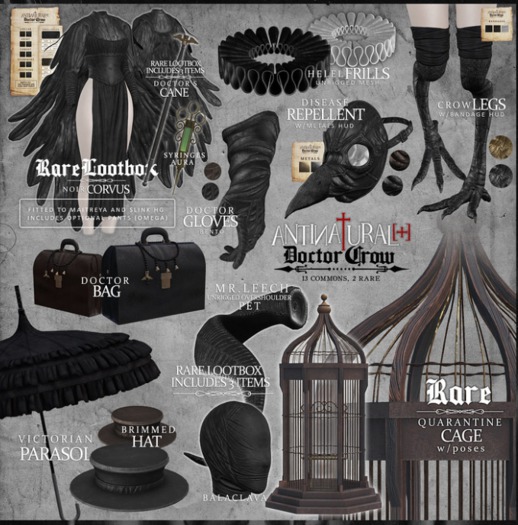 ANTINATURAL[+] Doctor Crow / Doctor Hat / BROWN