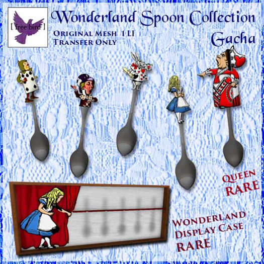 [ free bird ] Wonderland Spoon Collection - Playing Card