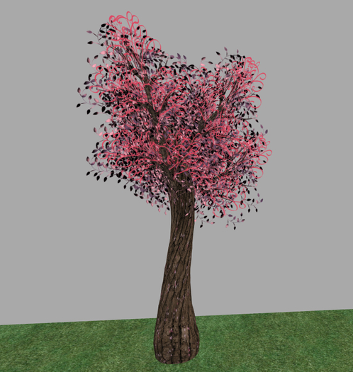Fantasy fairy tree - red