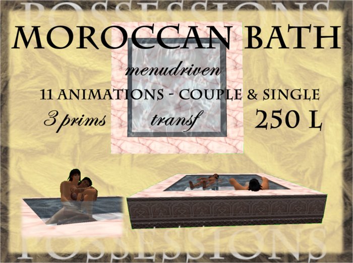 Moroccan bath 11 anims, boxed