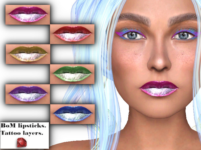 ~Ruby~ BOM Lipsticks set 6 - CATWA