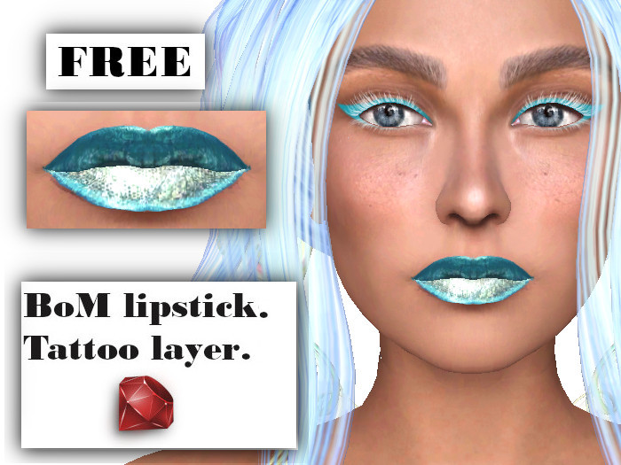 ~Ruby~ Lipstick set 6 DEMO - Free lipstick BoM for Catwa