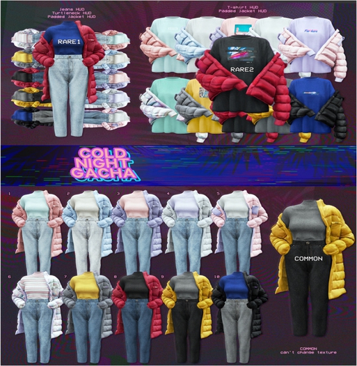 AMITOMO / Cold Night GACHA / XS / 1 RARE