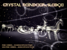 (Old Product) HPMD* Crystal Reindeer & Sled all pack