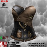 Steampunk Corset w. pocketwatch SPC41  boxed