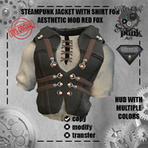 SW - Steampunk Jacket and Shirt Aesthetic Mod Red Fox