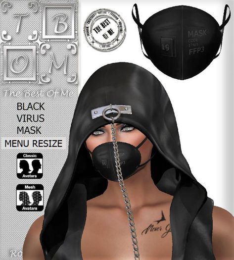 ::T.B.O.M::BLACK_VIRUS_MASK Menu Resize (wear me) (wear me)
