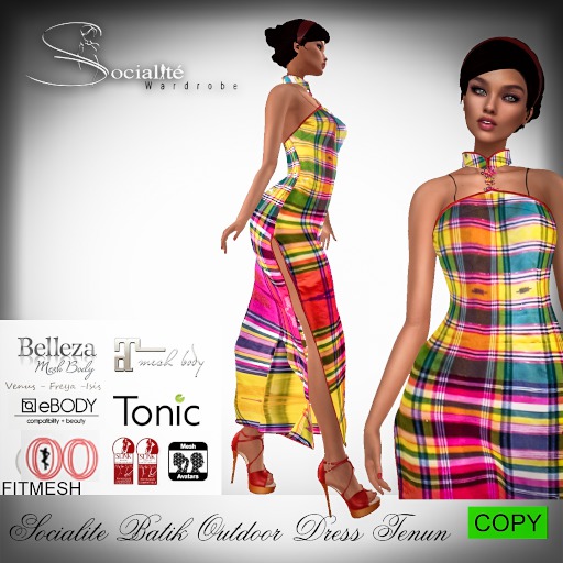 Socialite Batik Outdoor Dress Tenun [Wear Me]