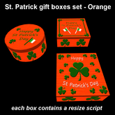 St. Patrick gift boxes set - Orange