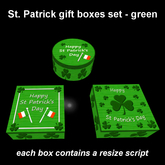St. Patrick gift boxes set - Green