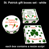 St. Patrick gift boxes set - White