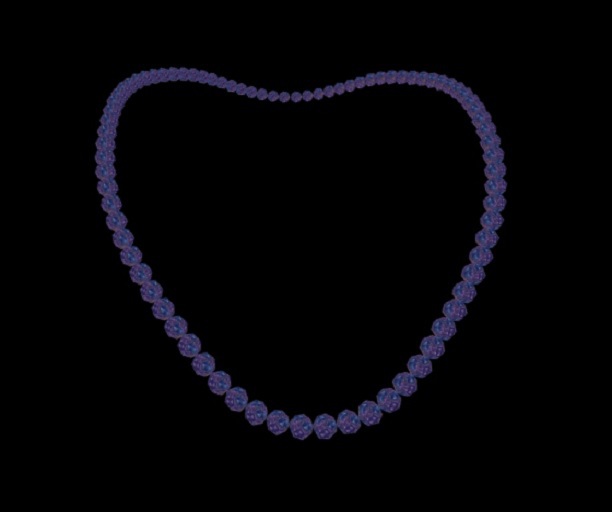 Deep Purple Crystal Neclace