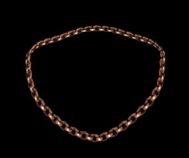 Mens Copper Chain Link Necklace
