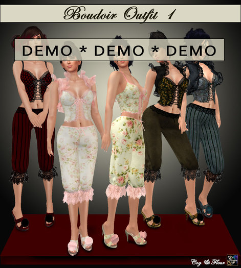 C&F Boudoir 1 Victorian Outfit BUNDLE Demo