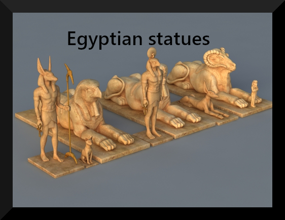 Egyptian statues