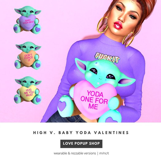 [high v.] baby yoda chubby pack (rezable & wearable)