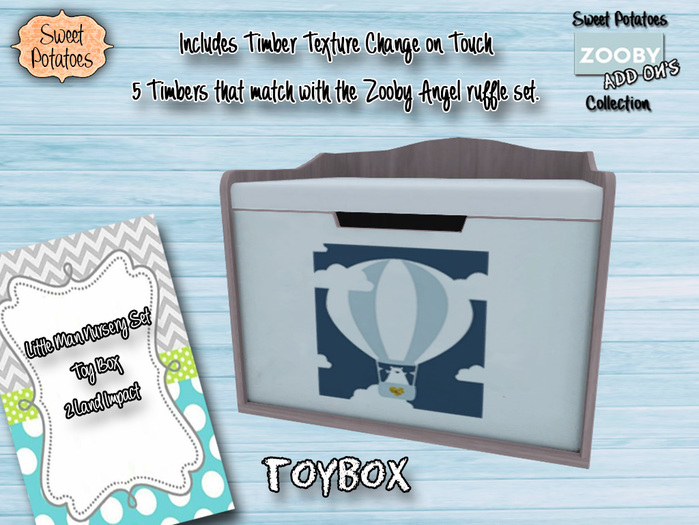 < SP > Little Man Nursery Set - Toy Box