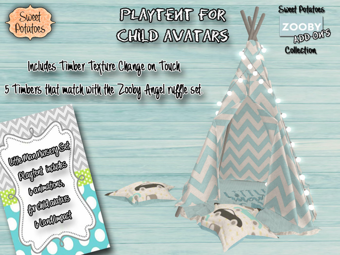 < SP > Little Man Nursery Set - Playtent