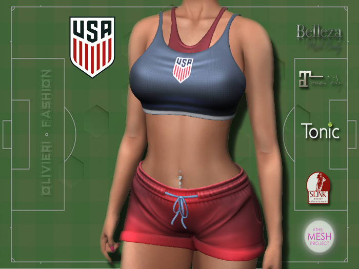 USA - TANK TOP & SHORTS - 01