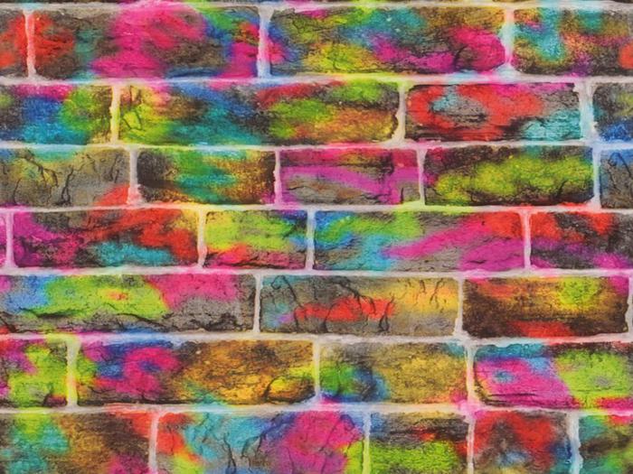 Spray Painted Bricks