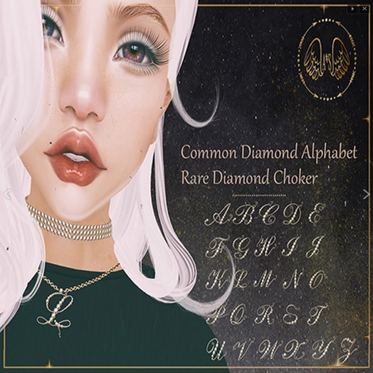 A*S Diamonds  Initial_W_Necklace