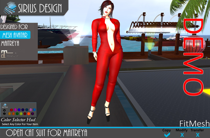 Sirius Design Open Cat Suit with Hud -Maitreya Boxed==DEMO