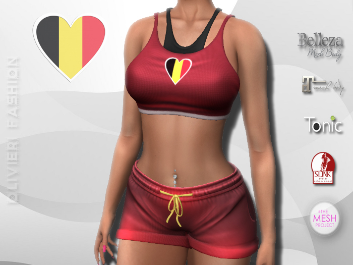 BELGIUM - TANK TOP & SHORTS - Heart