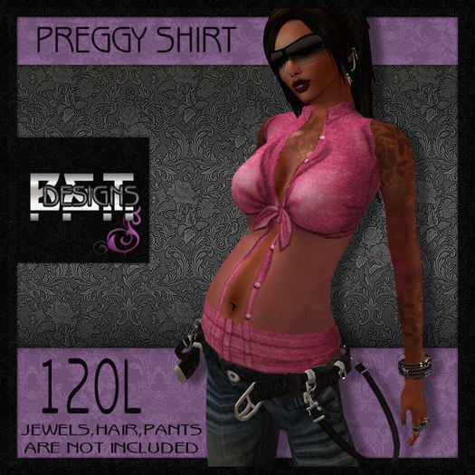 .Bijou ~ PreGGy shirt "pink-transpa" (50%sale)
