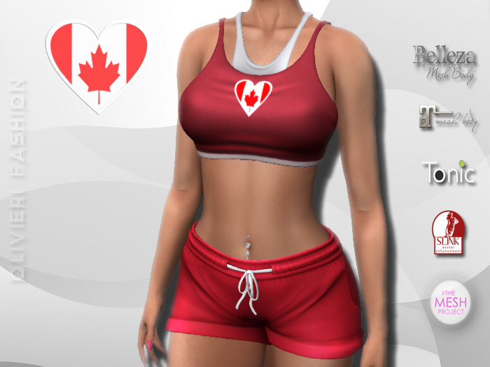 CANADA - TANK TOP & SHORTS - Heart