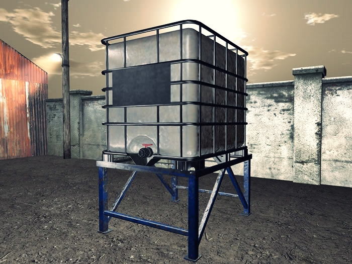 Gallon IBC Tote - Mesh - Low Prim