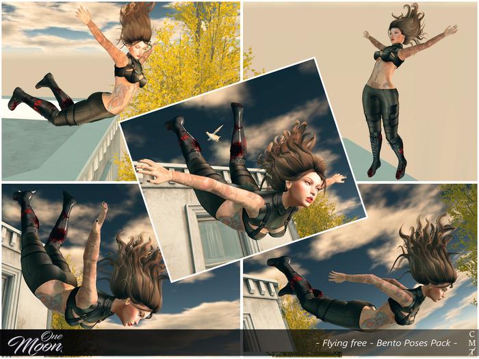 .::One Moon::. Flying free - Bento Poses Pack