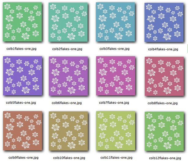 Textures , full perms Snow Flake colored background