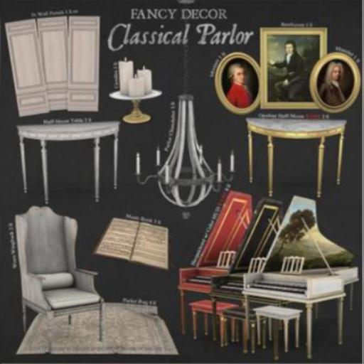 Fancy Decor: Opulent Half-Moon Table RARE