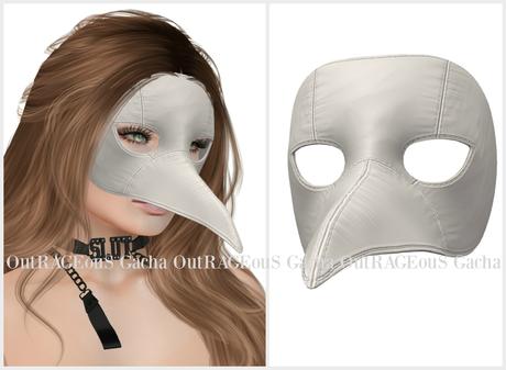 Byob Riot Mask Second Life Marketplace - RIOT / Bird Of Prey Mask - White - Unisex
