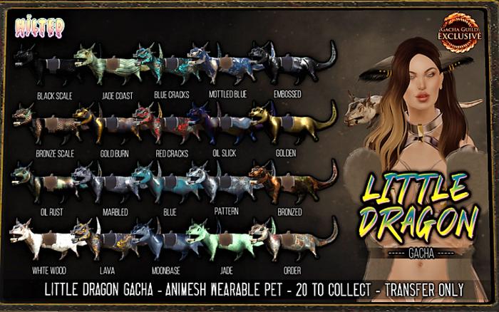 HILTED - Little Dragon - Mottled Blue (Add Me)