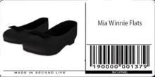 Mia Bebe TODDLER & YOUTH Winnie Flats - Ebony [Wear]