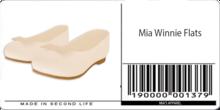 Mia Bebe TODDLER & YOUTH Winnie Flats - Cream [Wear]