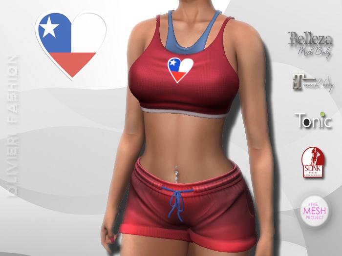 CHILE - TANK TOP & SHORTS - Heart