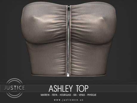 Second Life Marketplace - [JUSTICE] ASHLEY TOP - CHESTNUT