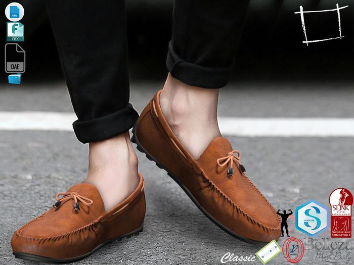 Dae Obj FBX Men's Summer Moccasins Shoes Slink Male, Belleza Jake, Signature Gianni