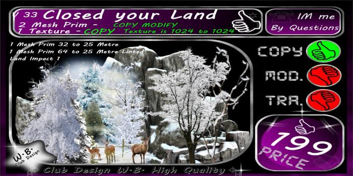 * Closed your Land * Winter Wall V 3 *
