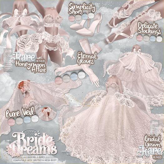 :Moon Amore: BrideDreams/ Delicate Stockings/  ROSE