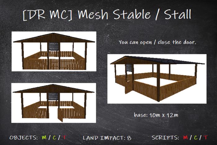 [DR MC] MP Mesh Stable / Stall 10m x 12m - 8 Li {M/C]